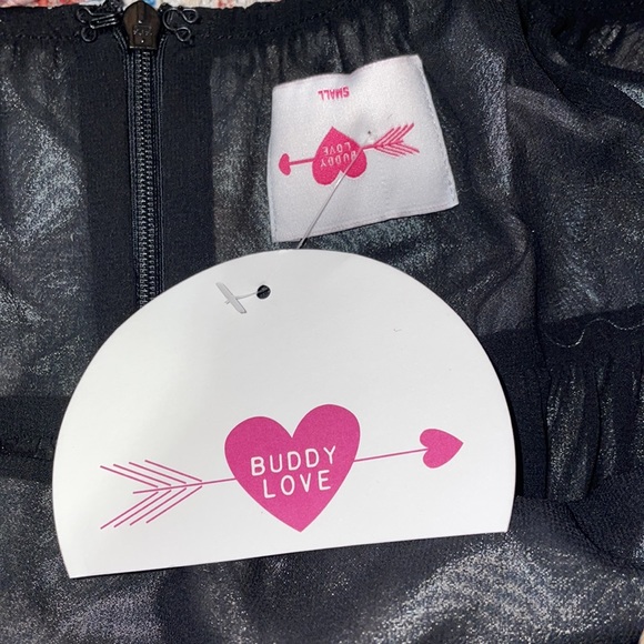 BuddyLove Stassie Puff Sleeve Babydoll Dress in Sleeping Garden SZ S NWT - Picture 5 of 6